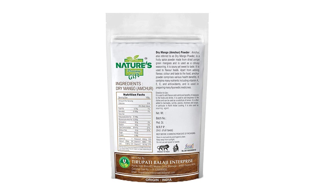 Nature's Gift Dry Mango (Amchur) Powder    Pack  200 grams